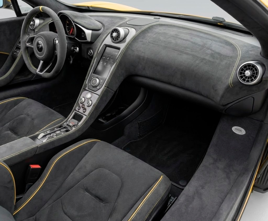 Black Floor Mats for McLaren 650S (2015-2018) Tailored Carpets Set AutoWin