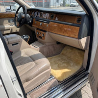 Natural Color Medical Sheepskin Floor Mats for Rolls Royce Phantom Sedan | Relugan