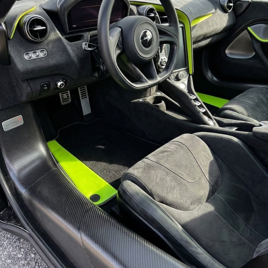 Interior look of floor mats for McLaren 750S (2023-2025)