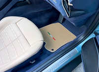 Beige Floor Mats for Ferrari Roma (2021-2024) Italian Edition