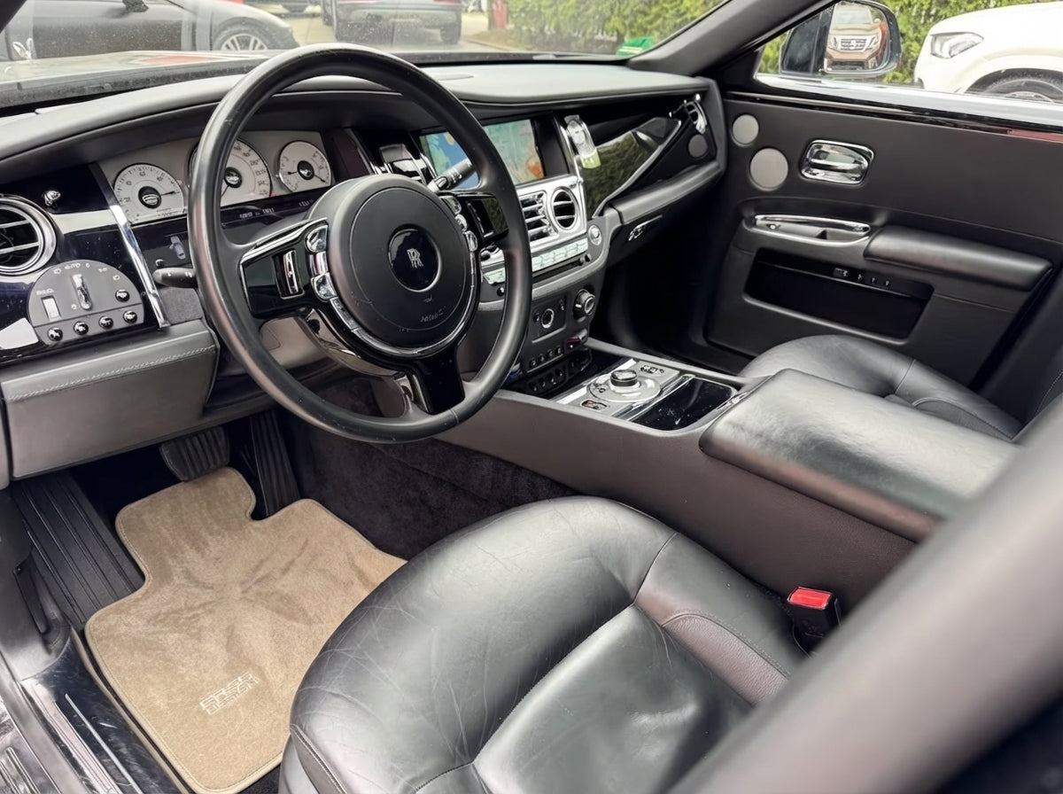 Floor Mats For Rolls Royce Ghost Series I (2010–2020) Beige ER56 Design