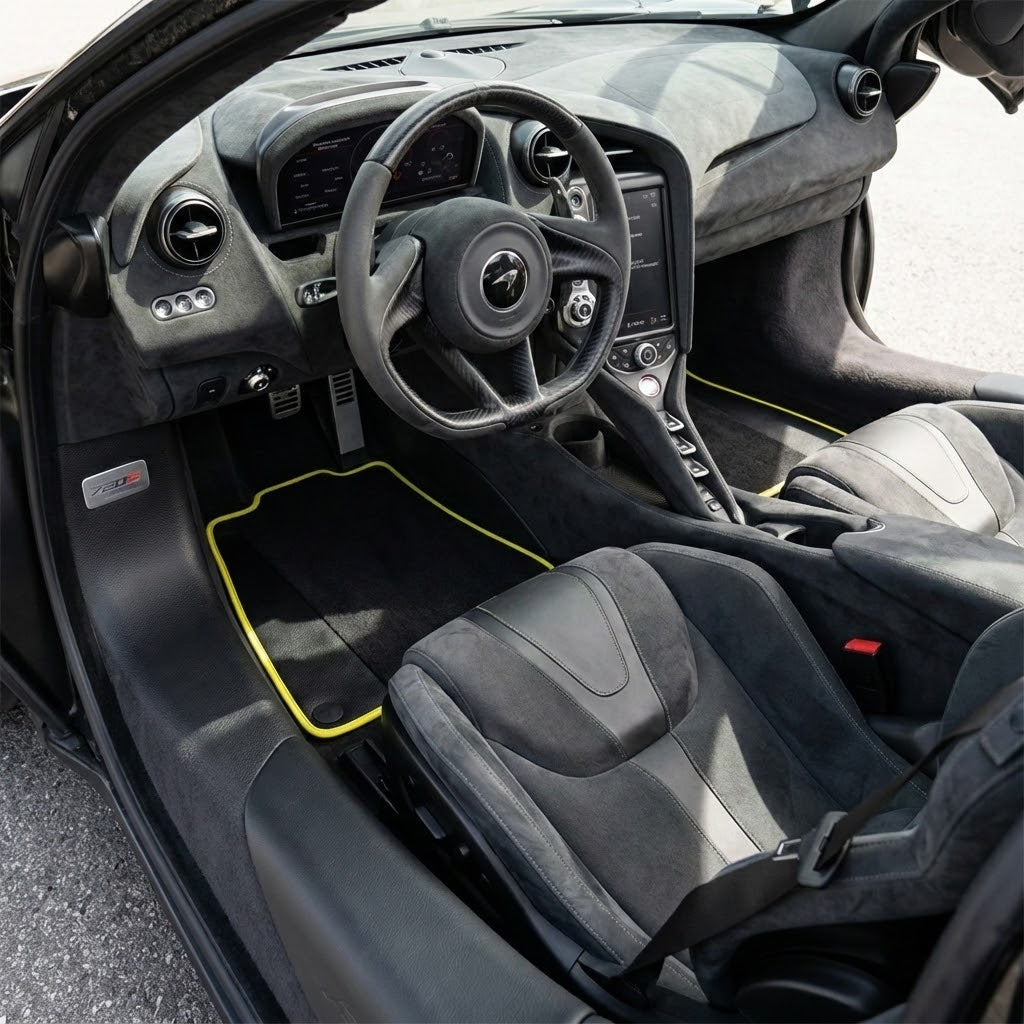 Interior look of floor mats for McLaren 720S (2017-2021)