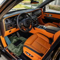 Light Green Sheepskin Floor Mats for Rolls-Royce Cullinan (2018-2025)