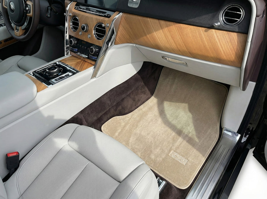 Floor Mats For Rolls Royce Cullinan Rr31 2018-2025 Beige ER56 Design