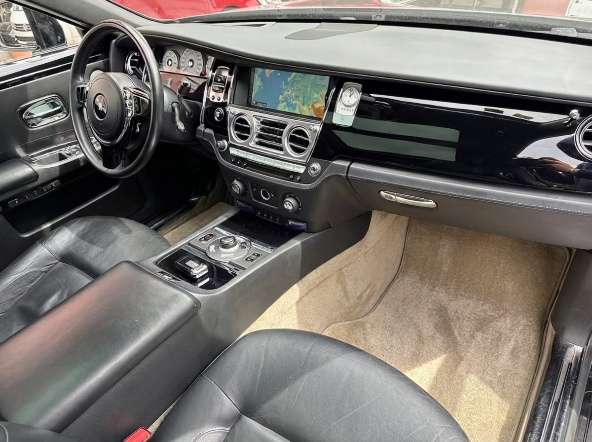 Floor Mats For Rolls Royce Ghost Series II (2021-2024) Beige Luxury Quality