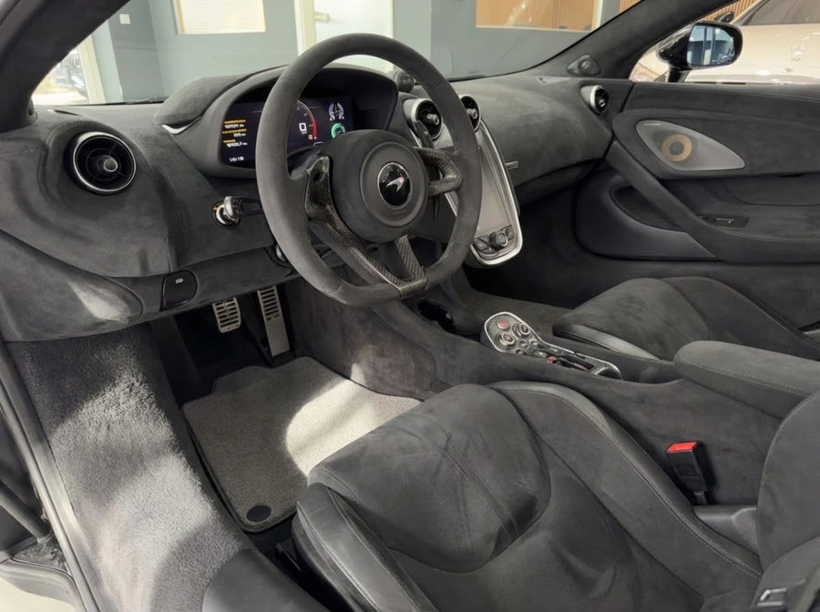Floor Mats For McLaren 600LT (2018-2020) Gray Tailored Carpets Set AutoWin