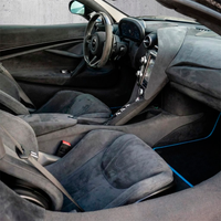 Black Floor Mats for McLaren 720S (2017-2021) with Blue Trim