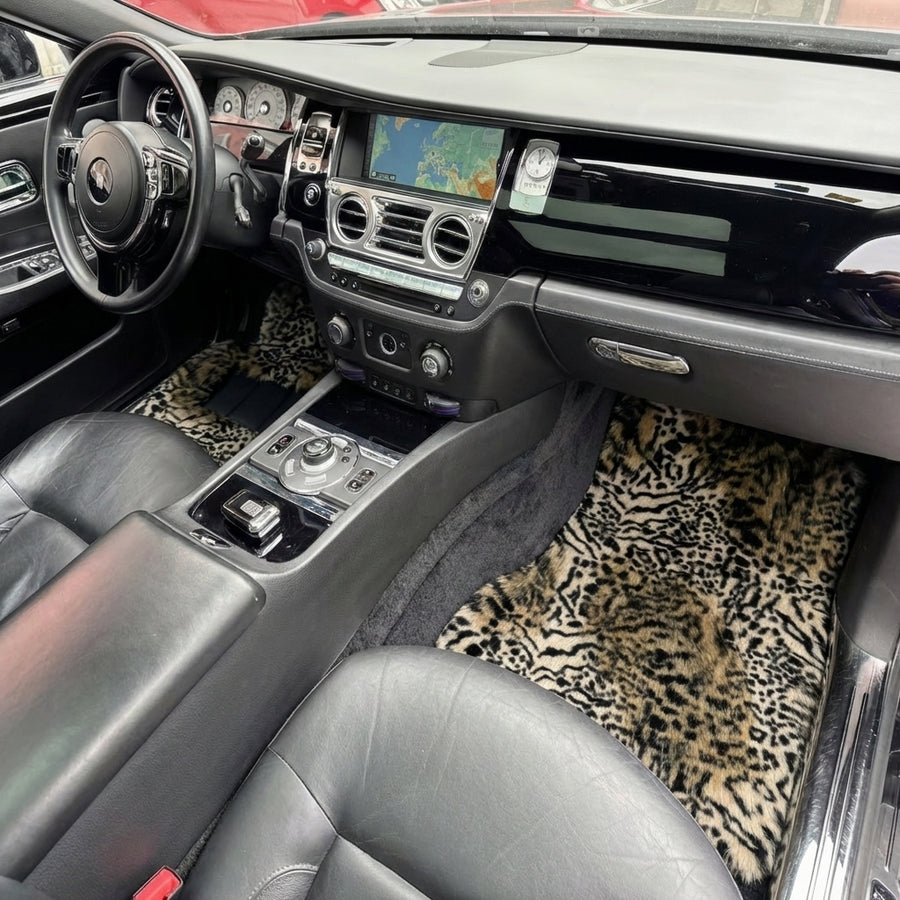 Leopard Fur Floor Mats for Rolls-Royce Ghost Series II (2021-2024)