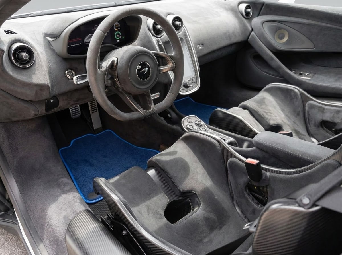 Floor Mats For McLaren 600LT (2018-2020) Dark Blue Tailored Carpets Set AutoWin