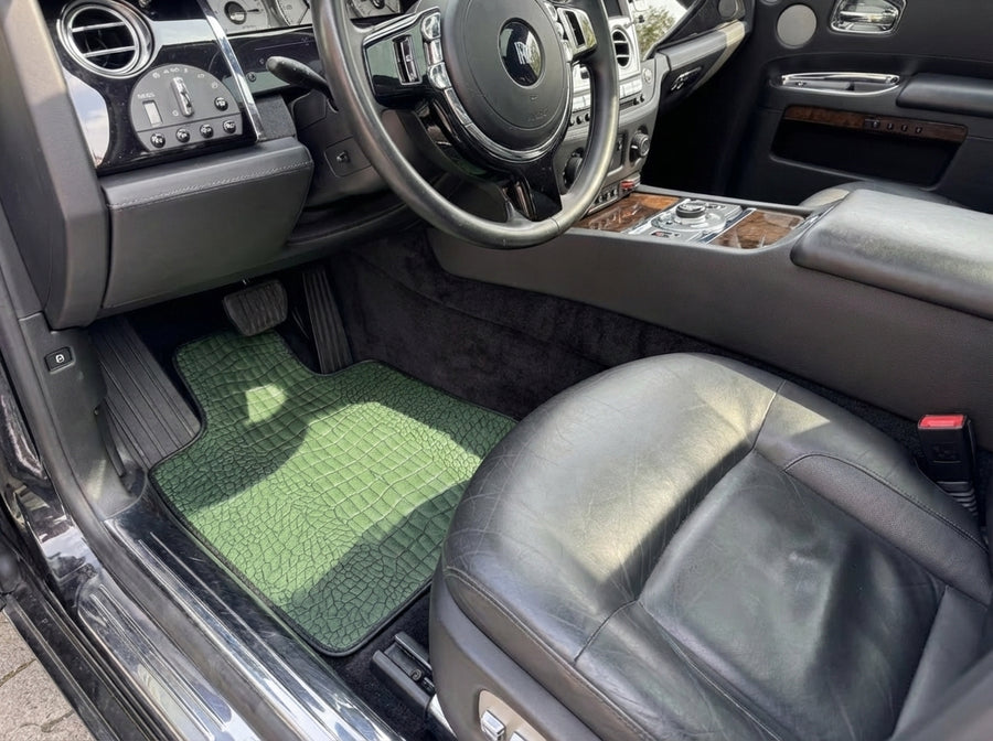 Green Leather Floor Mats for Rolls-Royce Ghost Series II (2021-2024)
