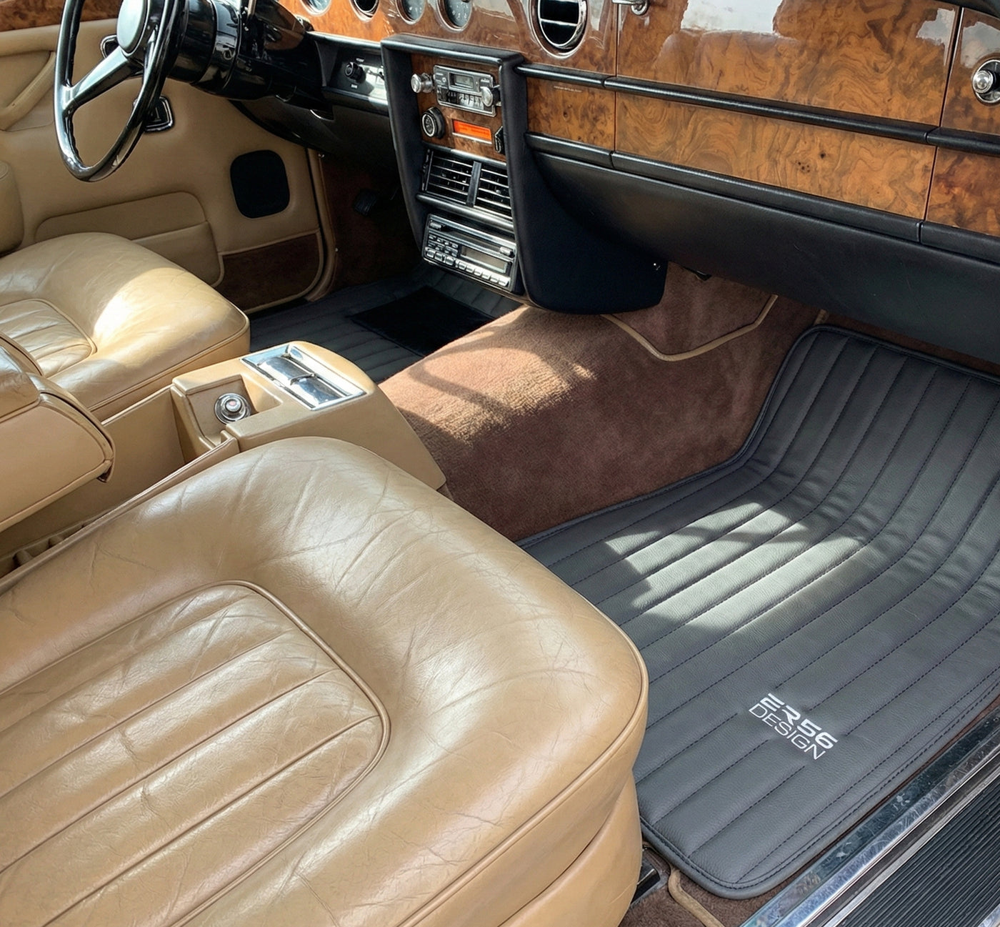Leather Floor Mats For Rolls Royce Shadow 1965-1977 Er56 Design Brand