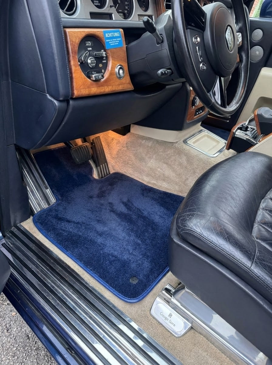 Floor Mats For Rolls Royce Phantom 2003–2016 Dark Blue