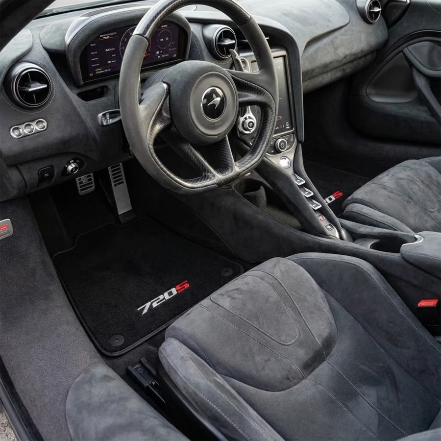 Floor Mats For McLaren 720S Black Tailored Carpets Set AutoWin