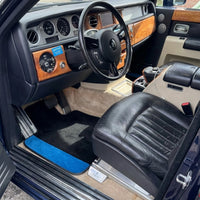 Custom Floor Mats for Rolls Royce Phantom VIII (2017-2024) with Blue Alcantara