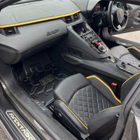 Carbon Leather Floor Mats for Lamborghini Aventador SVJ 63 Edition
