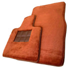 Ginger Color Sheepskin Floor Mats for Rolls-Royce Dawn (2016-2023) - AutoWin