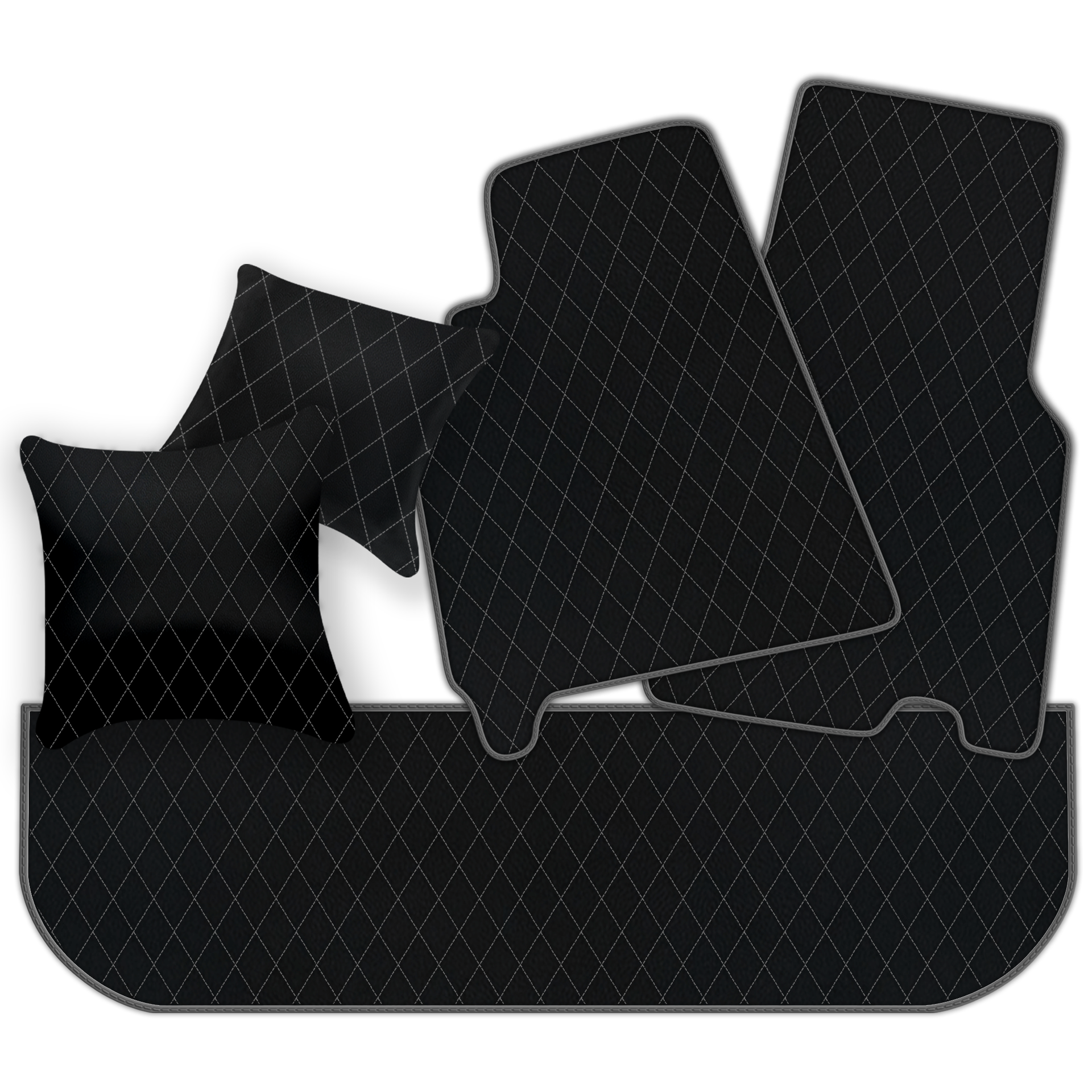 Customizable Floor Mats From Carpet With Leather for Ferrari 550 Maranello (1996-2002) - AutoWin