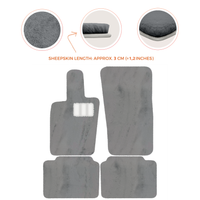 Luxury Sheepskin Floor Mats for Porsche Panamera (2017-2023)