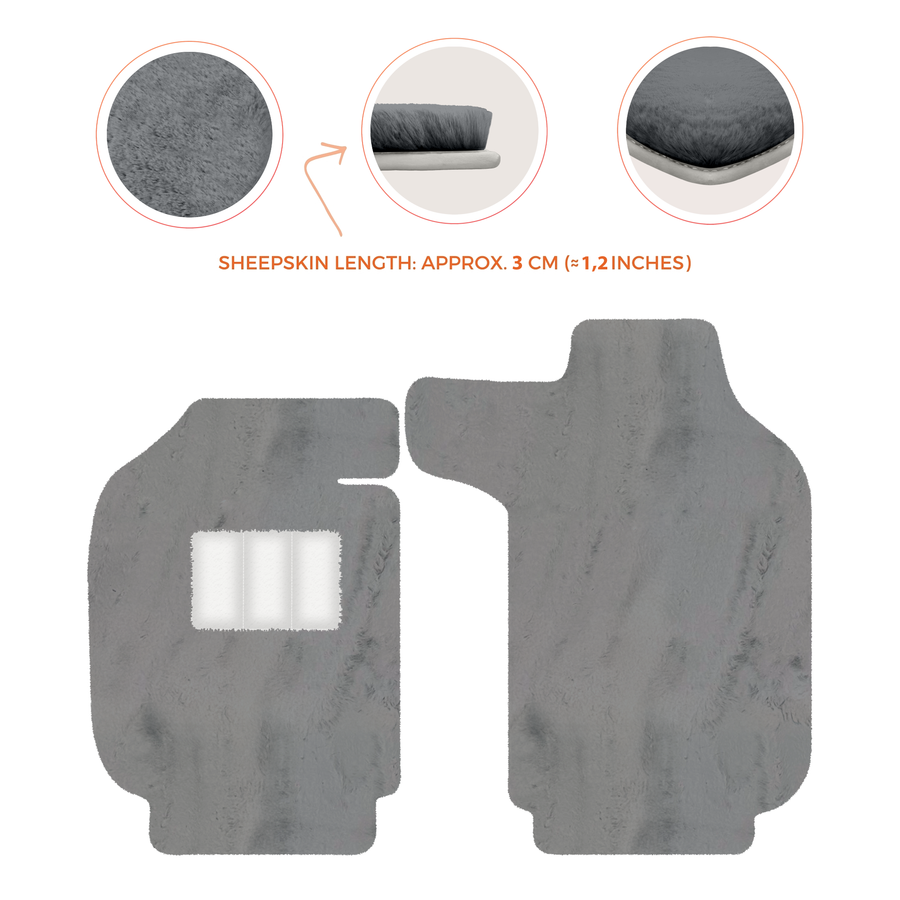 Luxury Sheepskin Floor Mats for Porsche 911 - 992 (2019-2026)