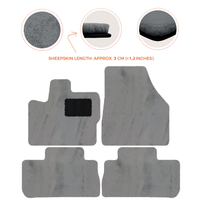 Premium Sheepskin Floor Mats for 2003-2007 Land Rover Freelander