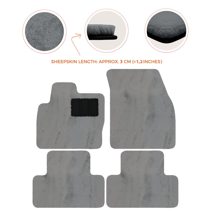 Premium Sheepskin Floor Mats for Range Rover Vehicles (2012-2022)