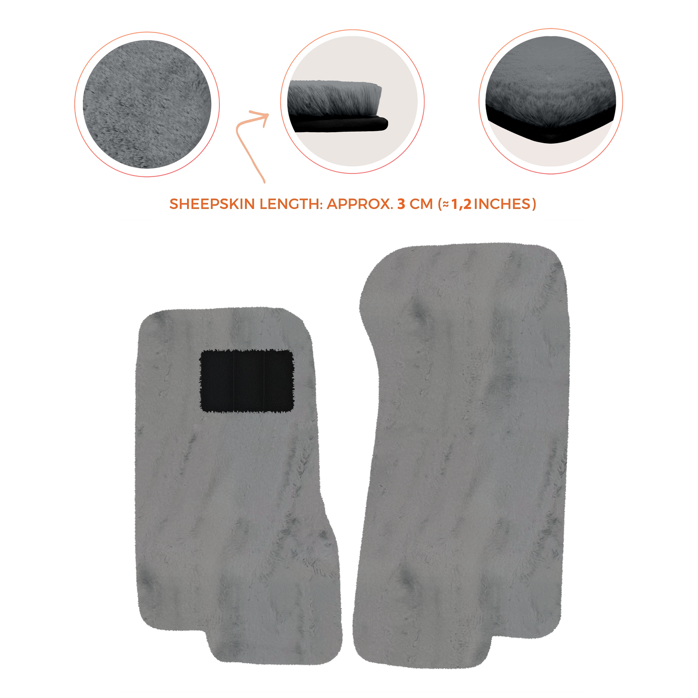 Luxury Sheepskin Floor Mats for Aston Martin V8 Coupe Special Volante (96-03)