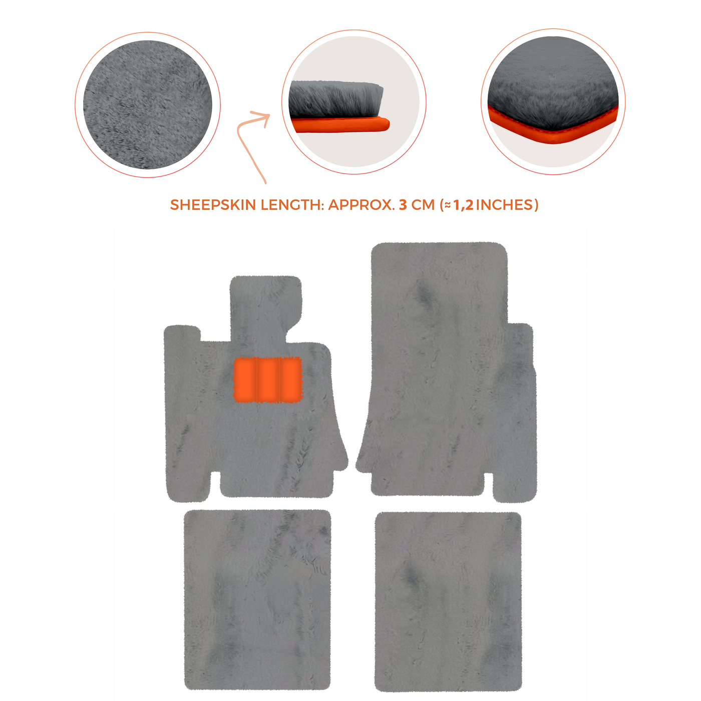 Premium Sheepskin Floor Mats for Bentley Mulsanne (2010-2020)