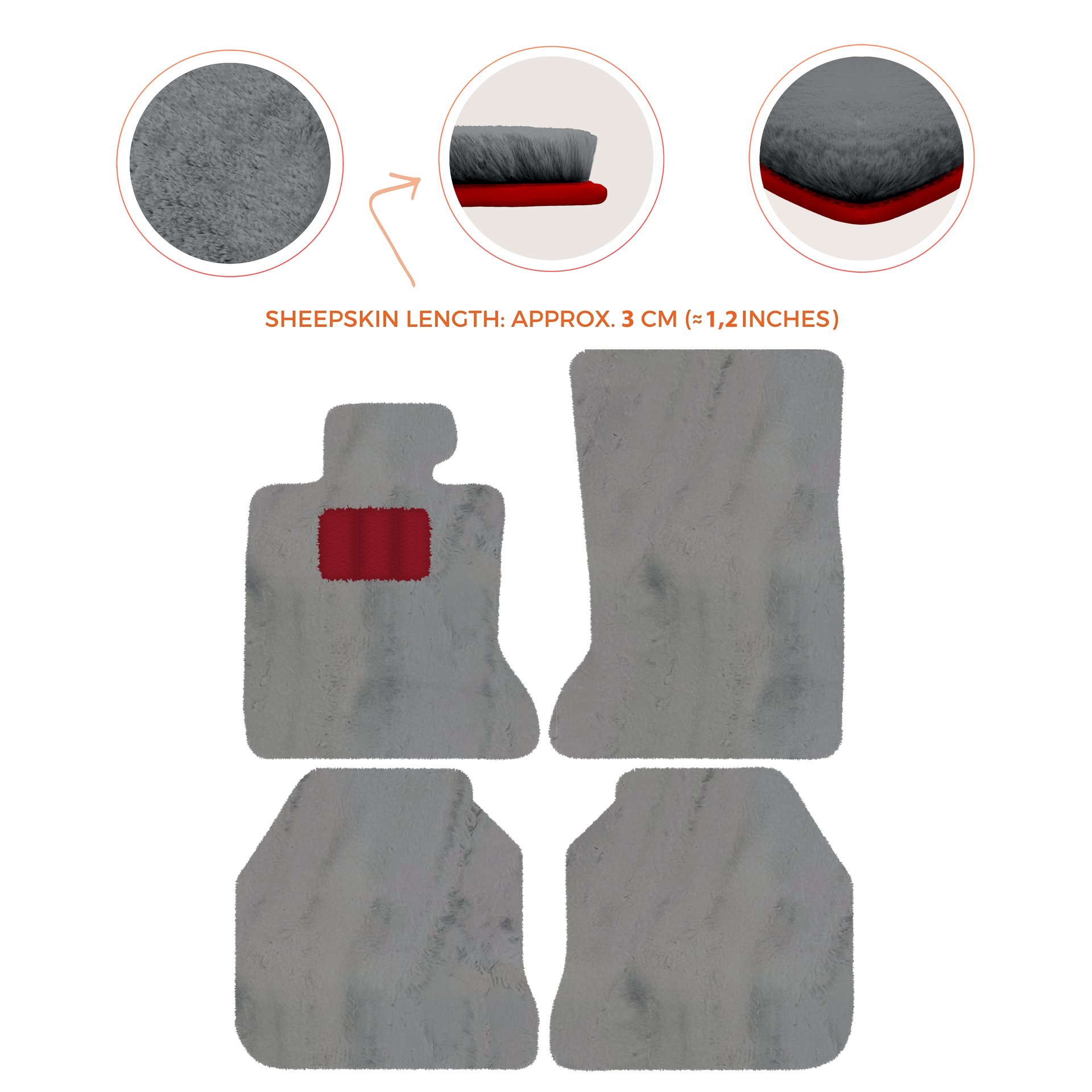 Luxury Sheepskin Floor Mats for Rolls-Royce Ghost RR2 (2010-2014)