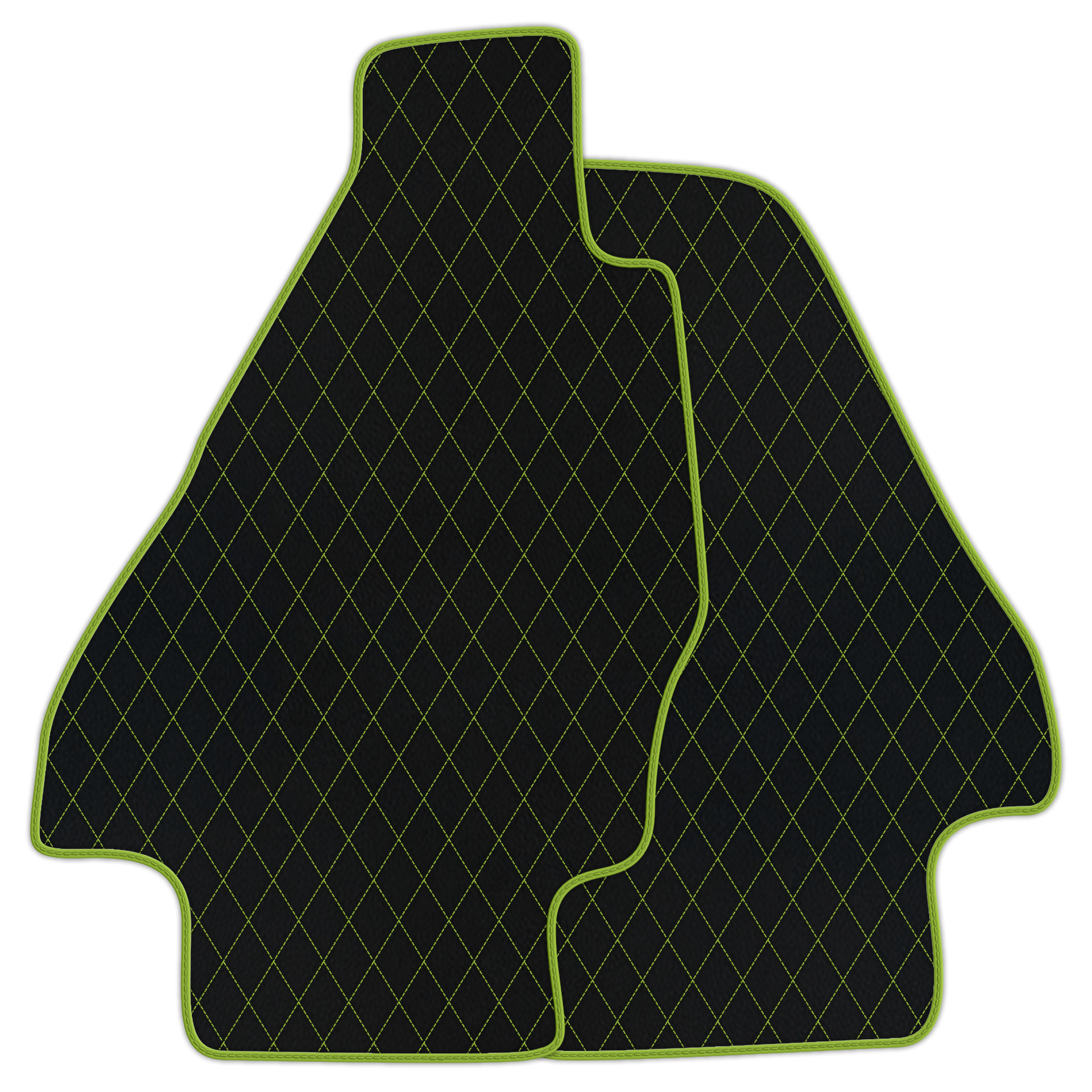 Customizable Leather Trunk Floor Mats with Double Diamond Pattern for Ferrari Dino GT4 (1973-1979) - AutoWin
