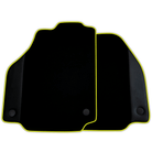 Custom Black Floor Mats for Ferrari F8 Tributo (2019-2022) with Leather | Various Trim Colors