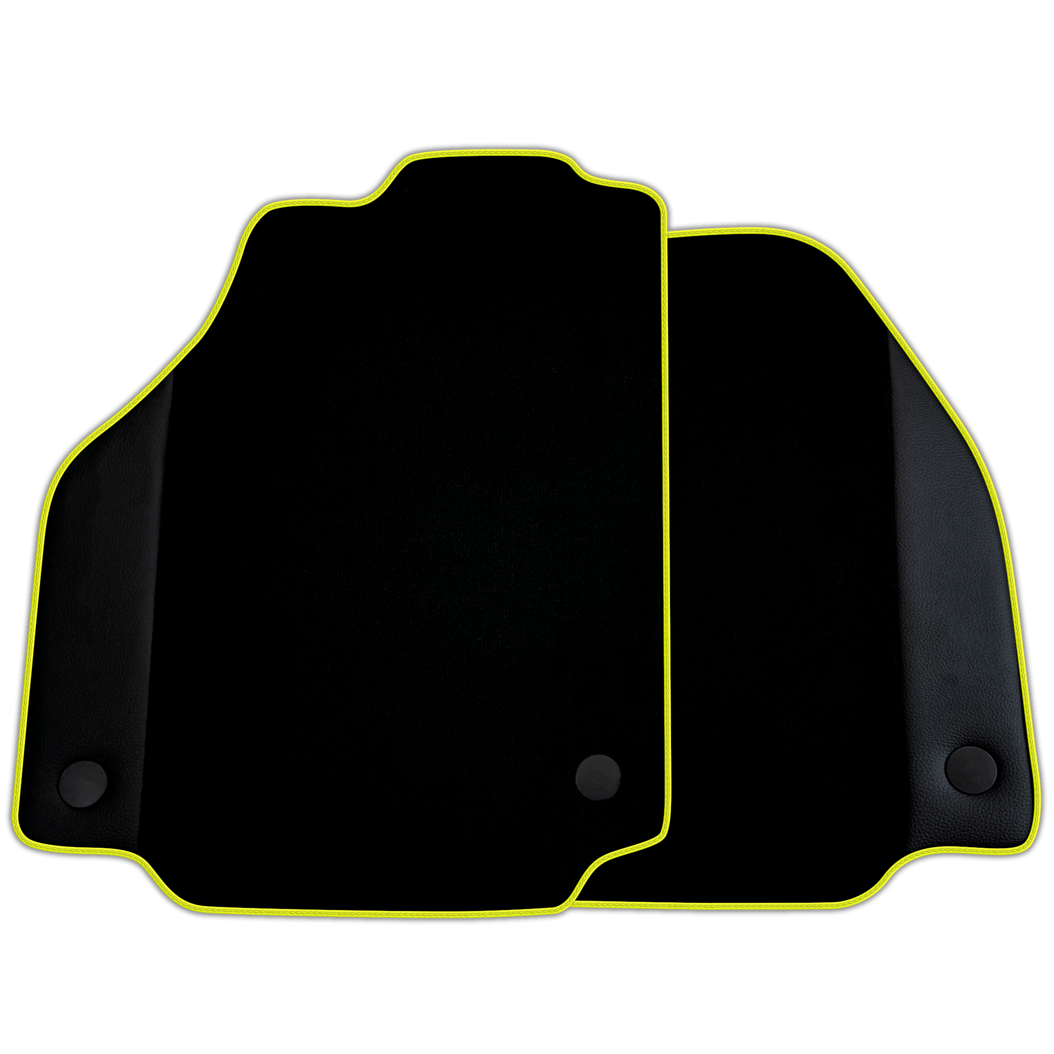 Custom Black Floor Mats for Ferrari F8 Tributo (2019-2022) with Leather | Various Trim Colors