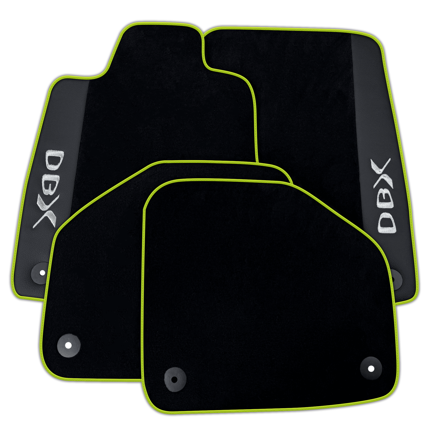 Black Floor Mats for Aston Martin DBX707 (2022-2026) SUV707 (2022-2026) SUV with Leather