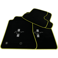 Black Floor Mats for Ford Mustang GT500 Shelby (2015-2021) with Pony | Various Trim Colors