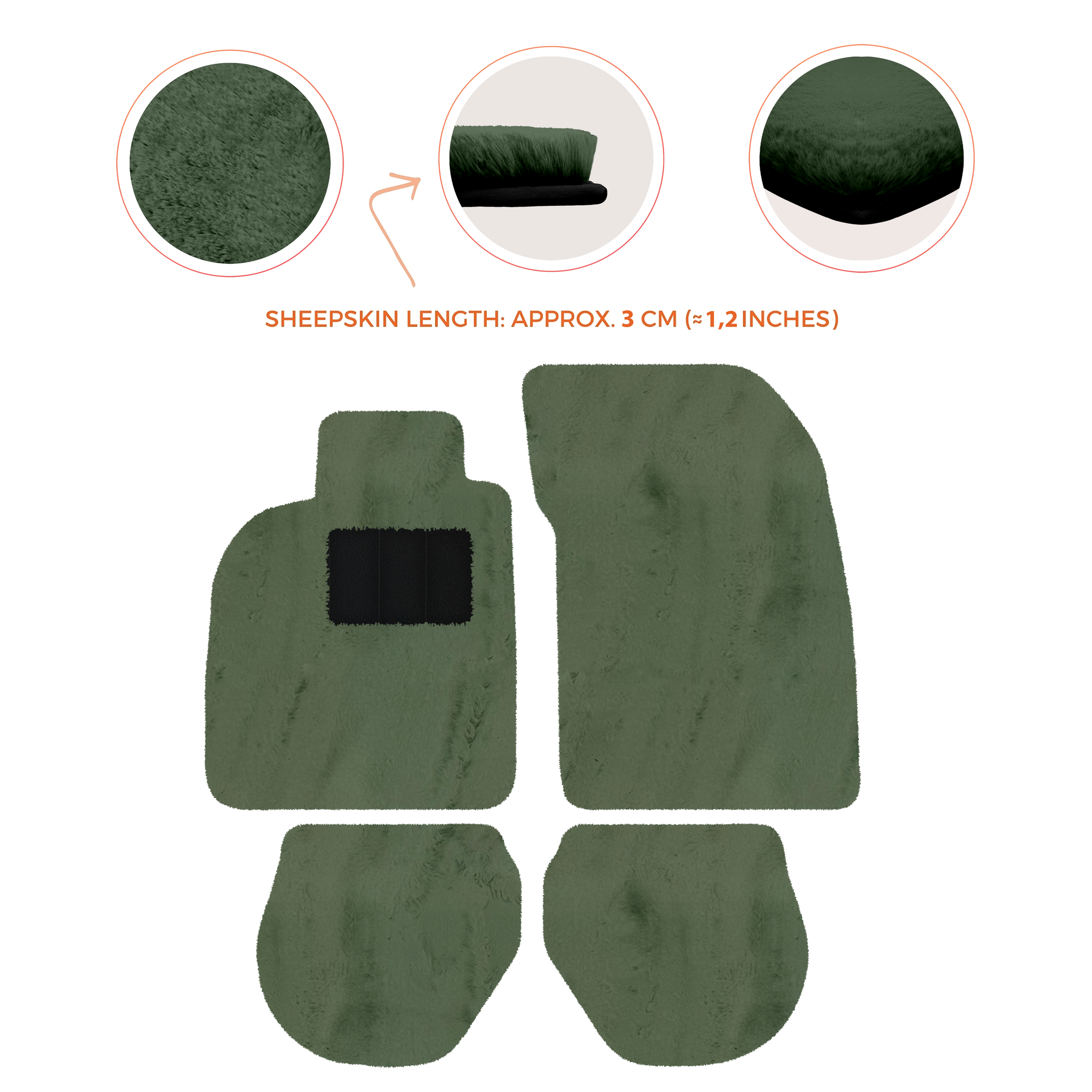 Black Floor Mats for Porsche 911 - 993 (1994-1998) - AutoWin