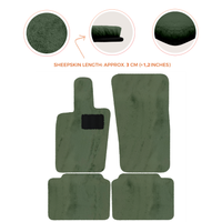 Luxury Sheepskin Floor Mats for Porsche Panamera (2017-2023)