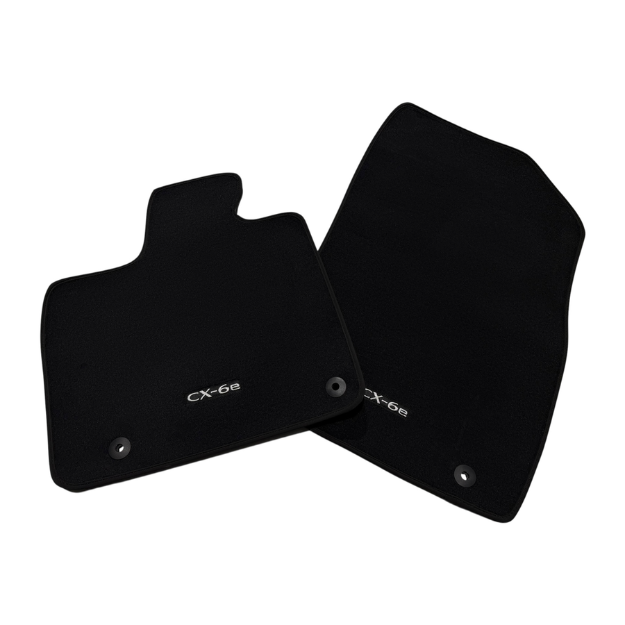 Black Luxury Carpet Car Mats for Mazda CX-6e (2026)