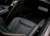 Black Floor Mats for Ferrari Roma (2021-2024) with Leather