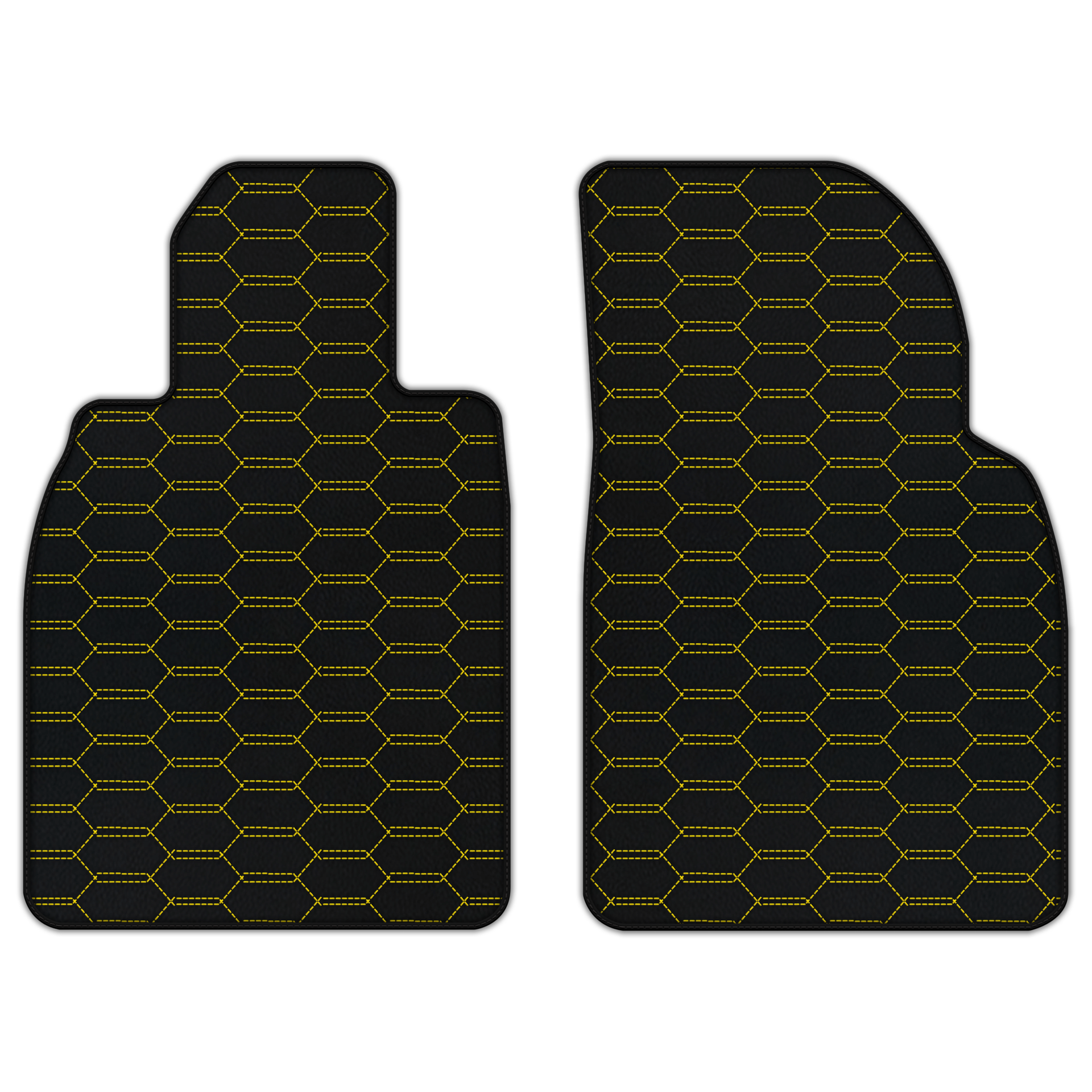 Custom Leather Floor Mats for Porsche 911 GT3 RS - Hex Pattern