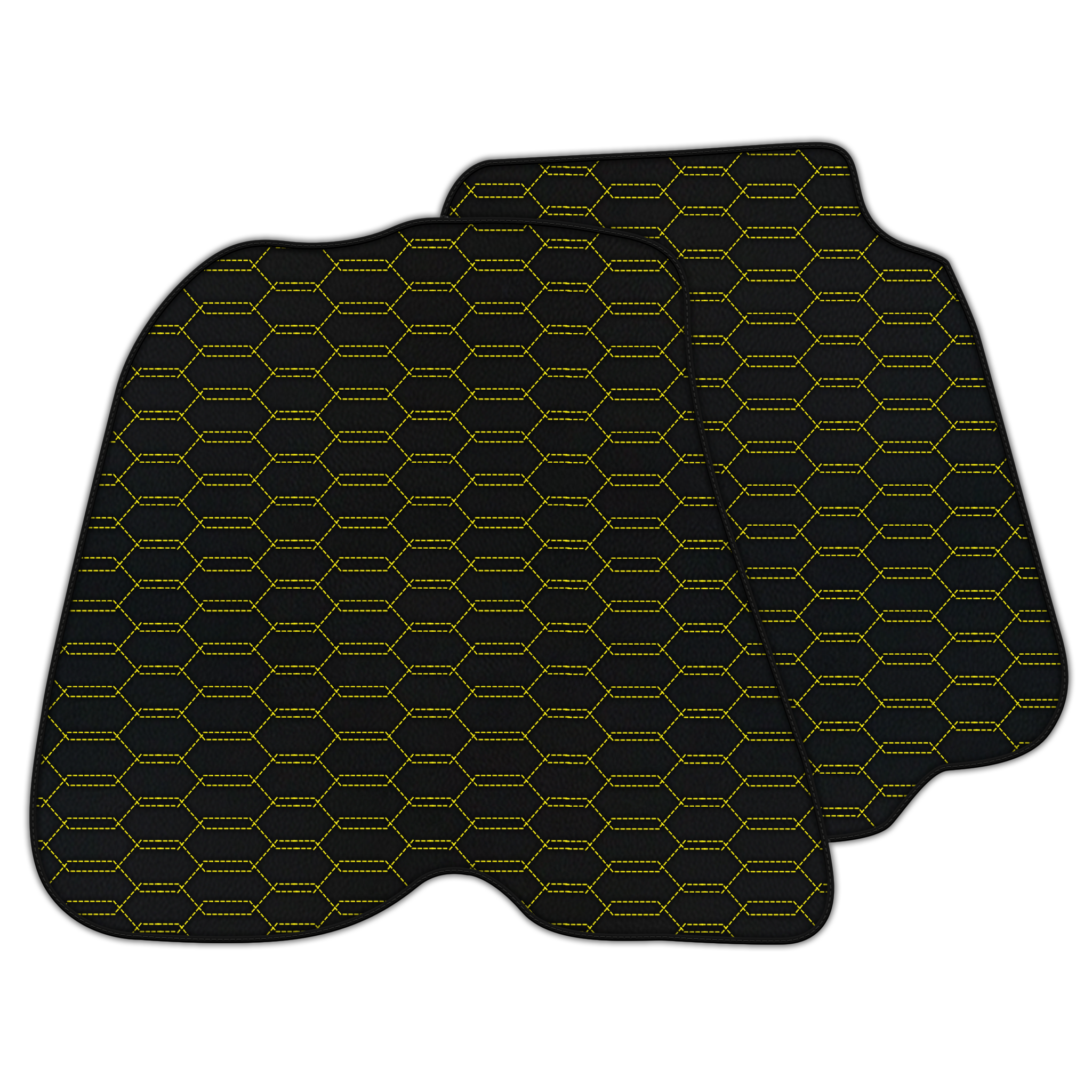 Customizable Leather Floor Mats with Line Pattern for Ferrari 812 GTS (2018-2023)