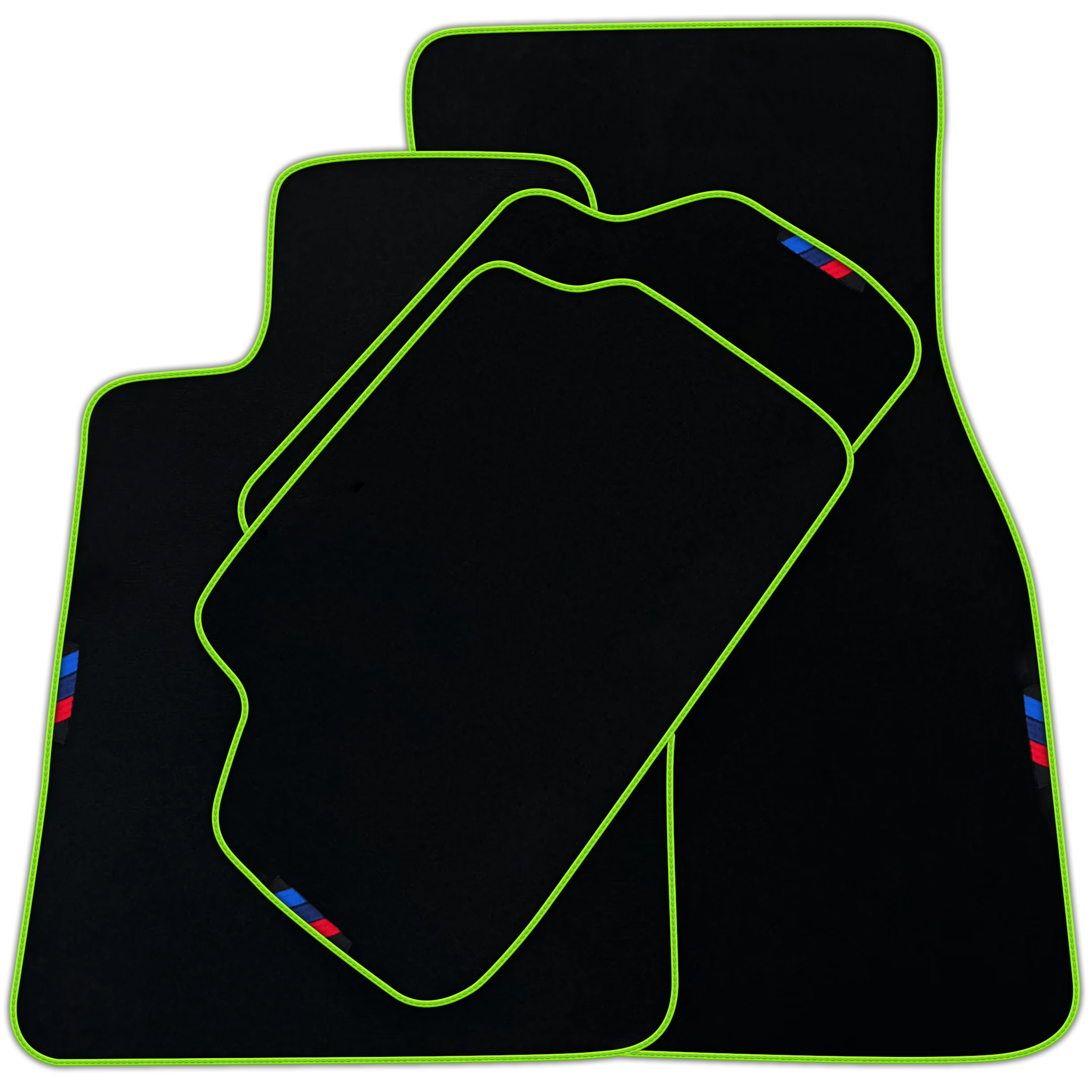 Black Mats For BMW 3 Series E30 4-doors Sedan | White Trim | Various Trim Colors