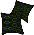 Customizable Black Leather Pillows Set of 2 for Lamborghini Vehicles