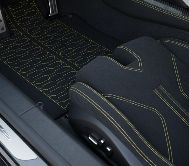 Customizable Carbon Fiber Floor Mats for Lamborghini Centenario (2016-2017) | Italian Edition - AutoWin.EU