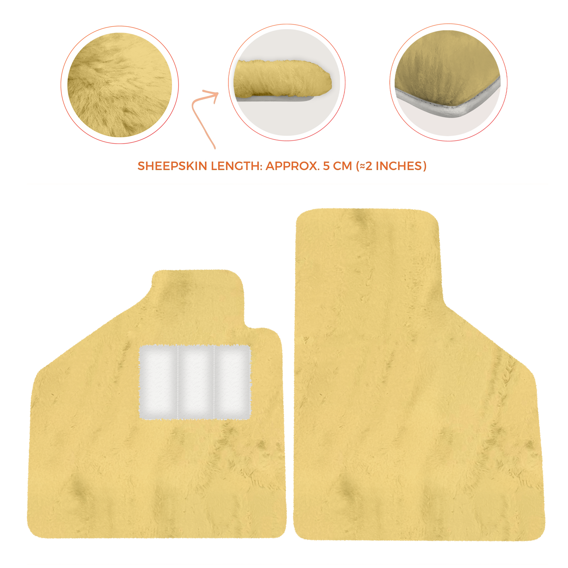 Premium Sheepskin Floor Mats for Lamborghini Aventador (2012-2022)