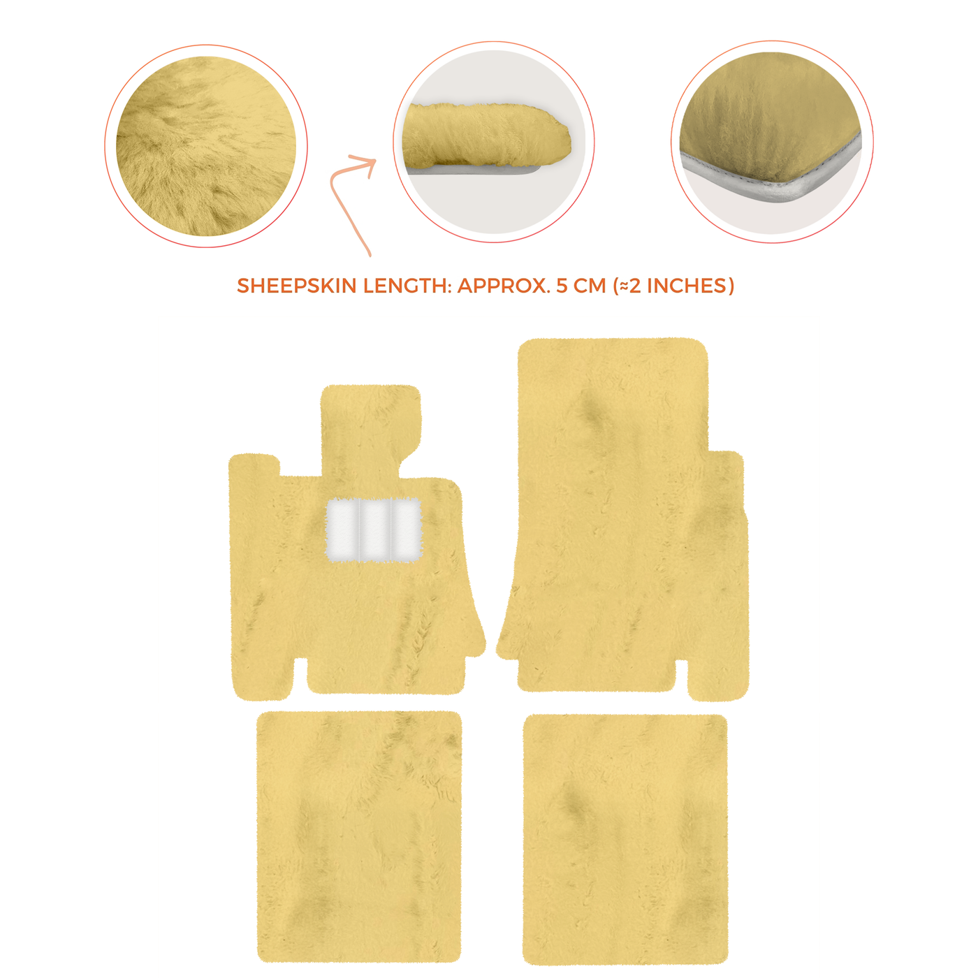 Premium Sheepskin Floor Mats for Bentley Mulsanne (2010-2020)