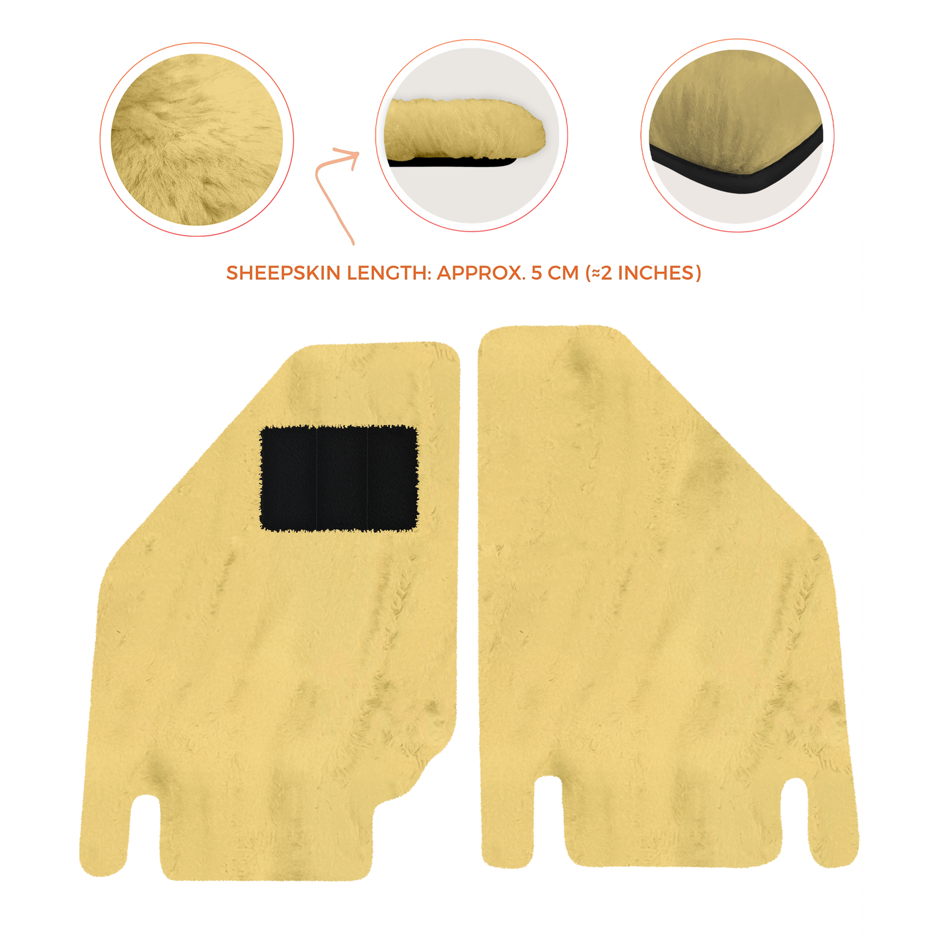 Premium Sheepskin Floor Mats for Ferrari Purosangue (2023-2024)