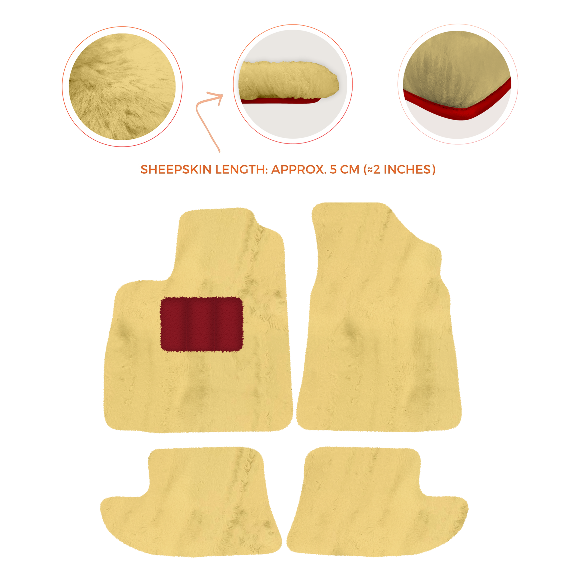 Premium Sheepskin Floor Mats for Bentley Continental GT (2003-2011)