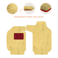 Sheepskin Floor Mats for Porsche 911 SC (1978-1984) - Sheepskin Length, Various Color Options