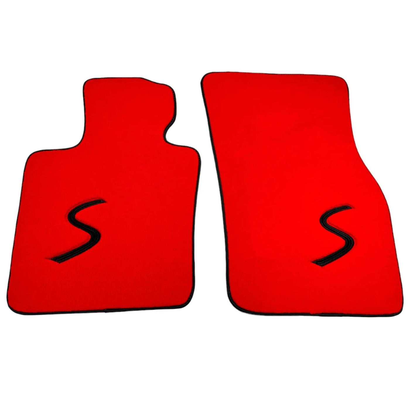 Red Floor Mats for Mini Cooper / One Electric (2020-2023) - AutoWin