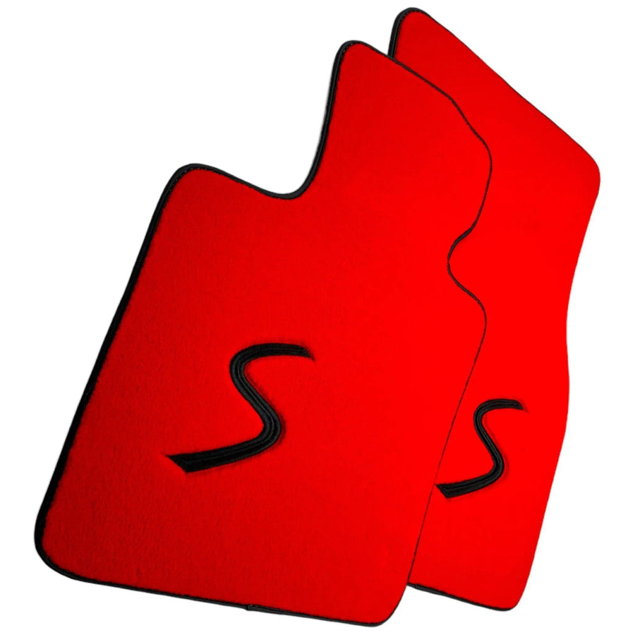 Red Floor Mats for Mini Cooper / One Electric (2020-2023) - AutoWin