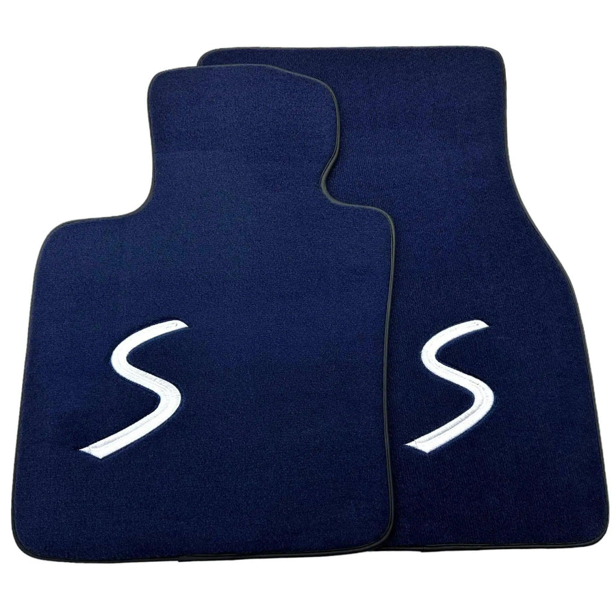 Dark Blue Floor Mats for Mini Cooper / One F56 3-Doors (2014-2023) - AutoWin